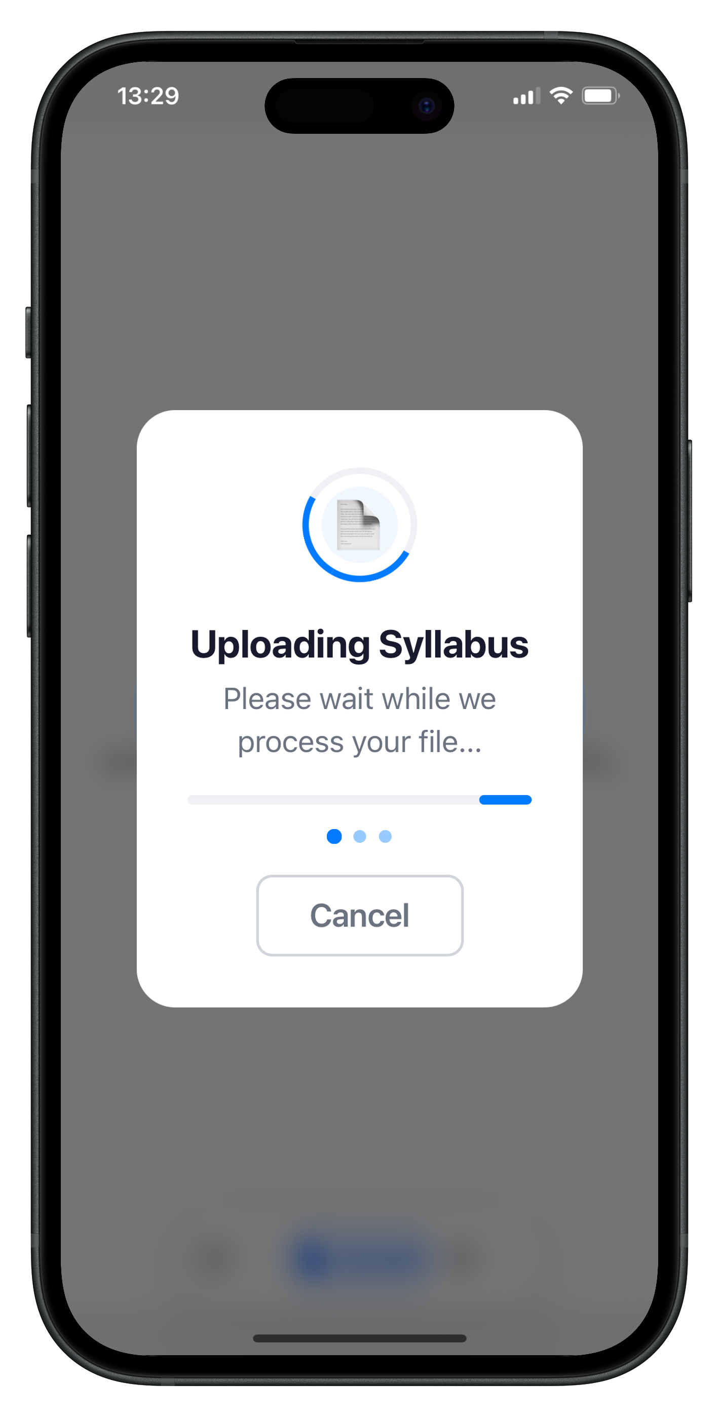 Syllabae onboarding screen