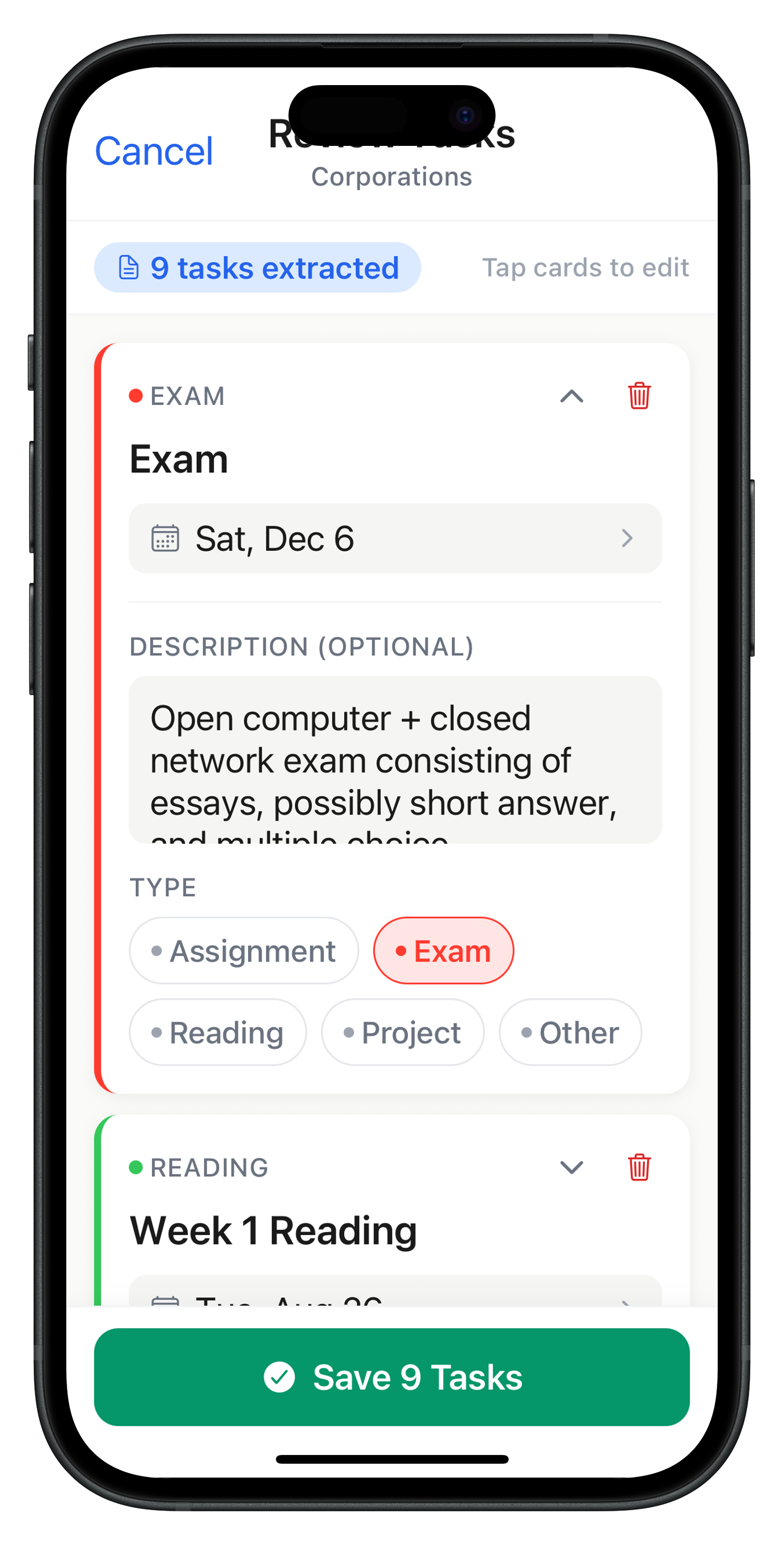 Syllabae syllabus upload interface